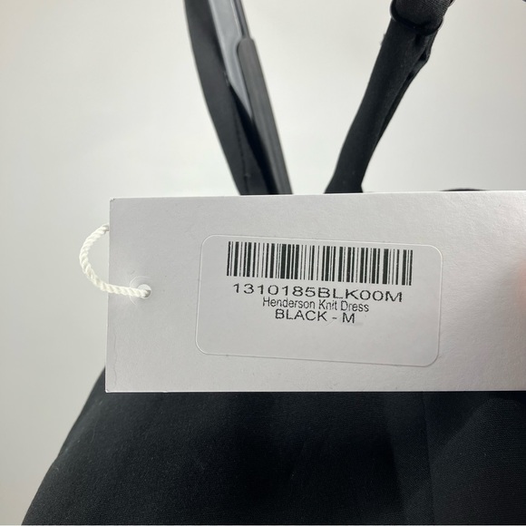 NWT REFORMATION Henderson Knit Mini Dress Black Medium - Picture 4 of 6